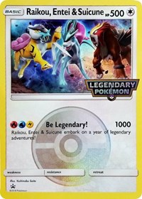 Raikou & Suicune Legend (Bottom) - Unleashed - Pokemon