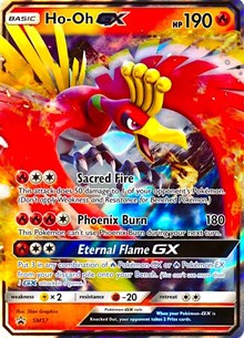 Pokemon Black Star Promo Card: HO-OH GX - SM57 - Ultra Rare Holo