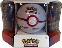 Pokemon Poke Ball Tin plus 2 Kanto Power Mini Tins Premier Ball